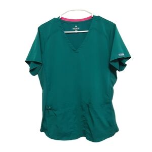 Med Couture Touch Scrub Top Womens Large